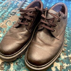 DOC Dr Martens ASHFELD Lace Brown Pebbled Leather Comfort Shoes Men 12M